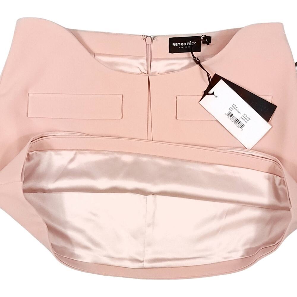 Retrofete Amaka Skirt Dusty Peach Mini Skirt Suit - Picture 7 of 14